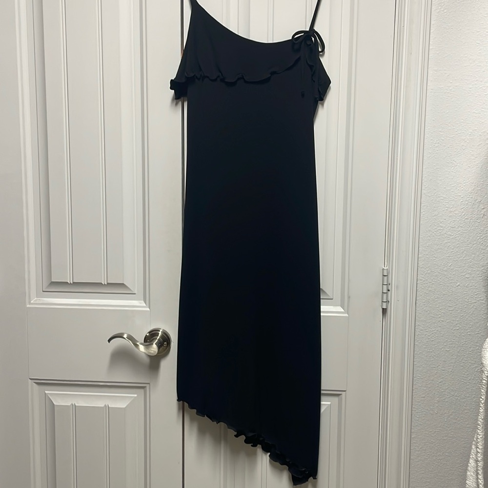 Max Studio small black spaghetti strap dress